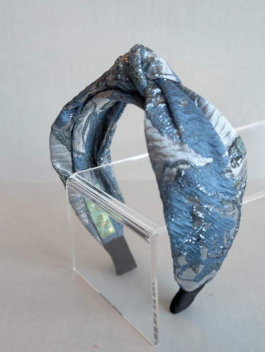 Blue Metallic Satin image 0