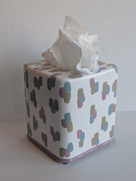 Cool Tone Brushstroke Tissue Cover  image 0