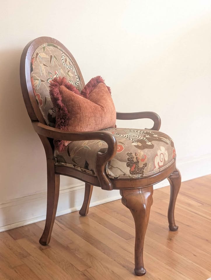 Tibetan Tiger Arm Chairs-Pair