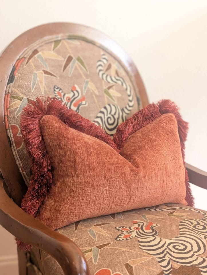 Tibetan Tiger Arm Chairs-Pair